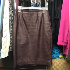 Faux Leather Skirt